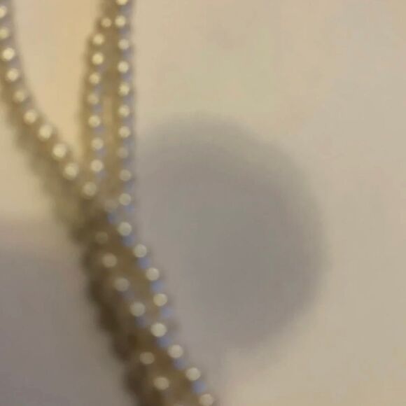 Napier Necklace 3 Strands Pearls and Gold Beads | Color: Gold | Size: 18.5 | - Picture 6 of 9